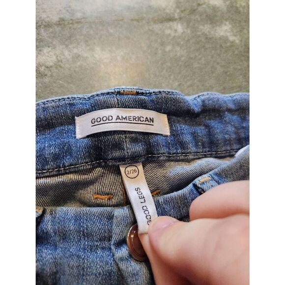 Good American  Good Legs High Waist Skinny Jeans sz 2/26 - Picture 3 of 4